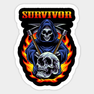 SURVIVE SURV SURVIVOR BAND Sticker